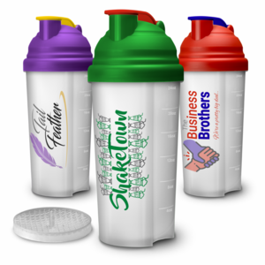 Shakermate 700 ml proteiinishakeri omalla painatuksella